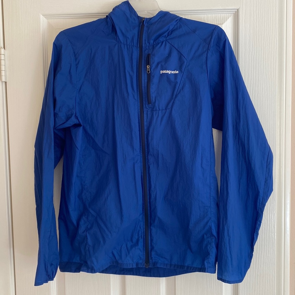 Patagonia windbreaker lightweight royal blue